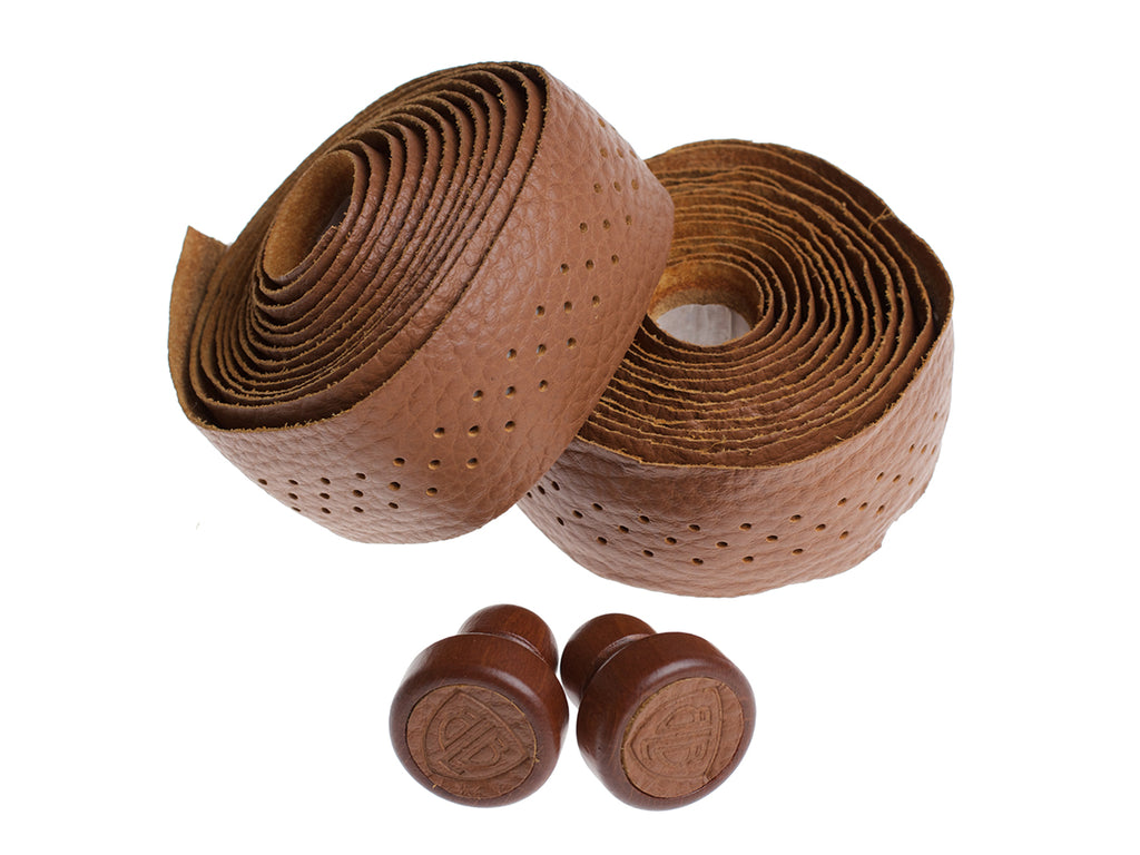 BLB LEATHER BAR TAPE - HONEY BROWN