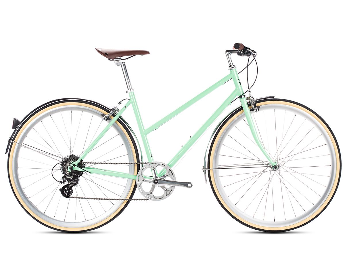 6KU - Odessa 8spd City Bike - Elysian Green