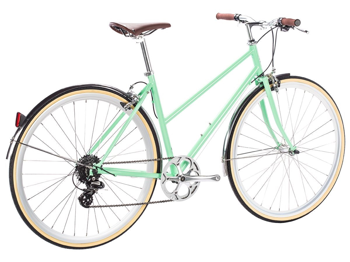 6KU - Odessa 8spd City Bike - Elysian Green