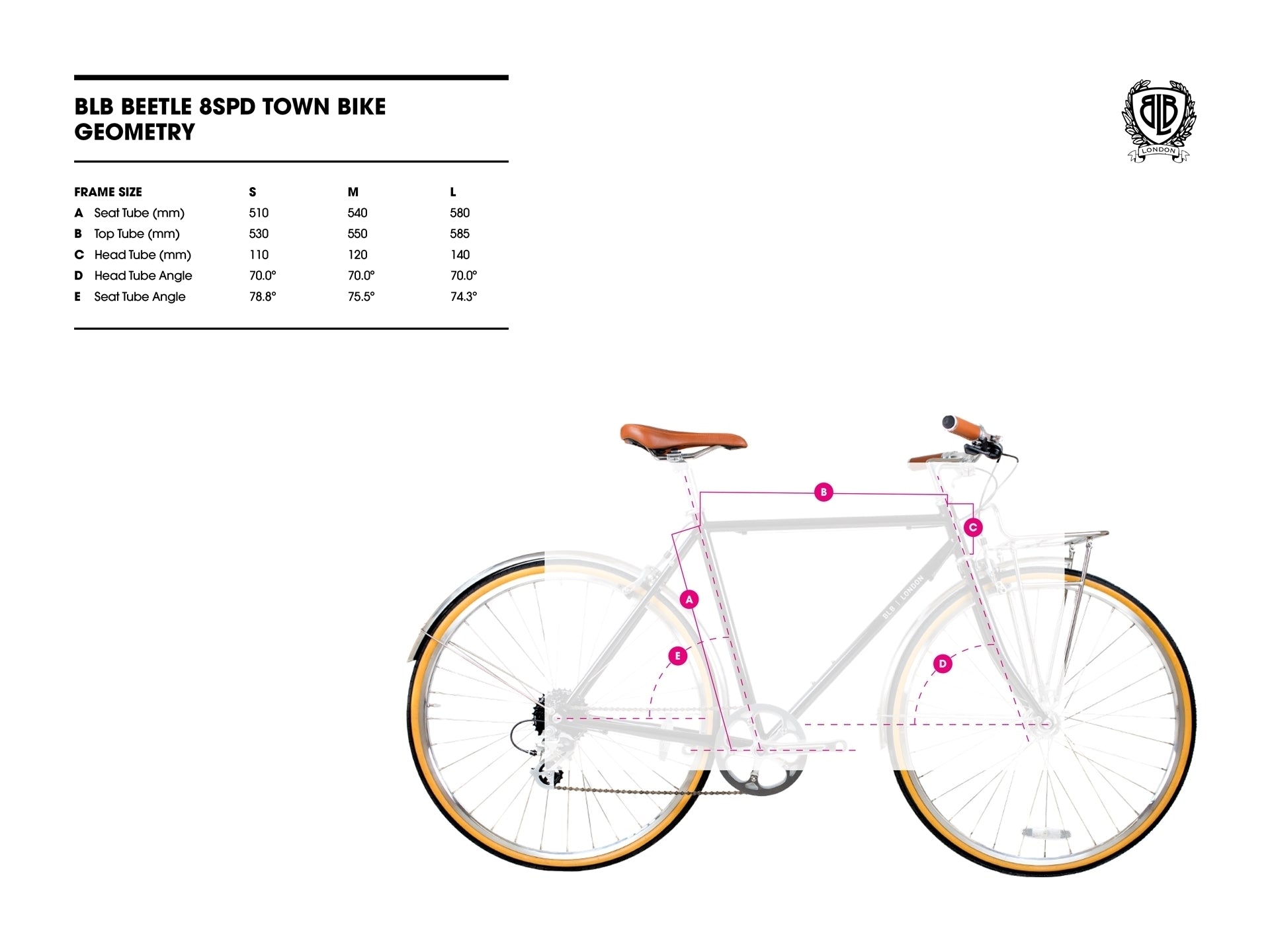 BLB BEETLE 8SPD TOWN BIKE