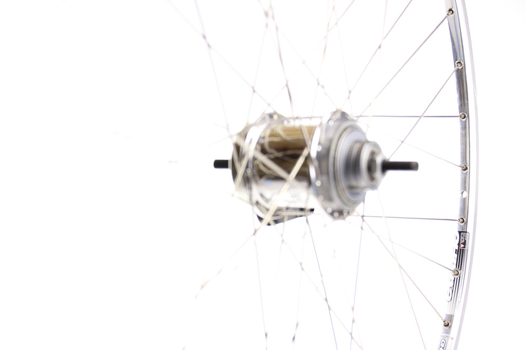 Sturmey Archer 2 Speed Kick Shift with Coaster Brake Silver - Rear Wheel