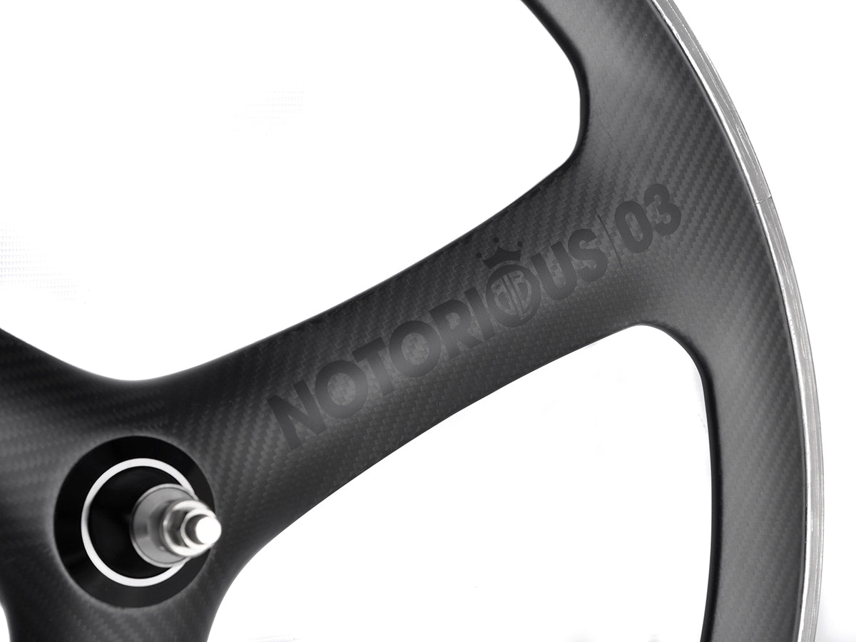 BLB NOTORIOUS 03 CARBON/ALLOY REAR WHEEL - BLACK