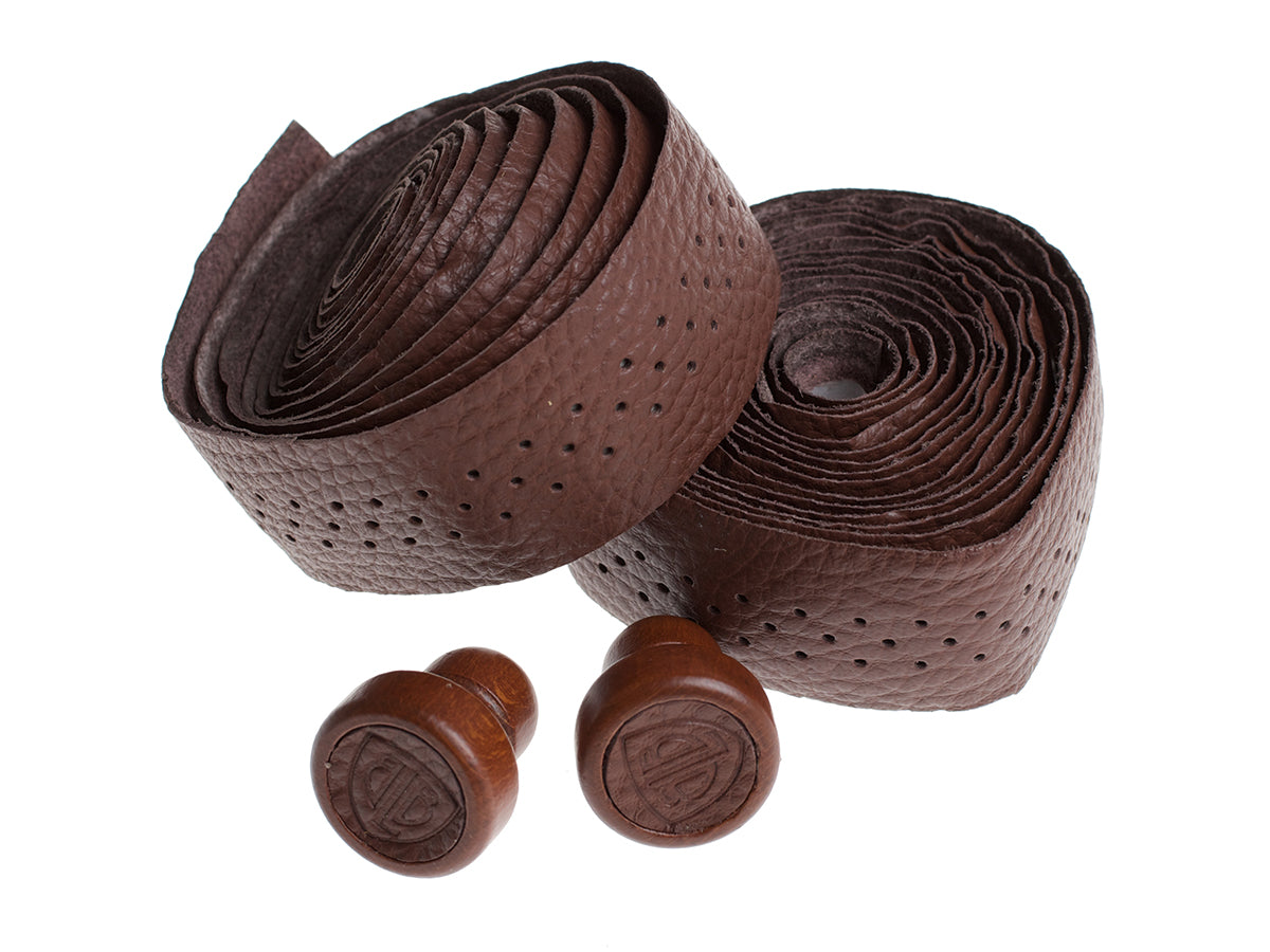 BLB LEATHER BAR TAPE - DARK BROWN