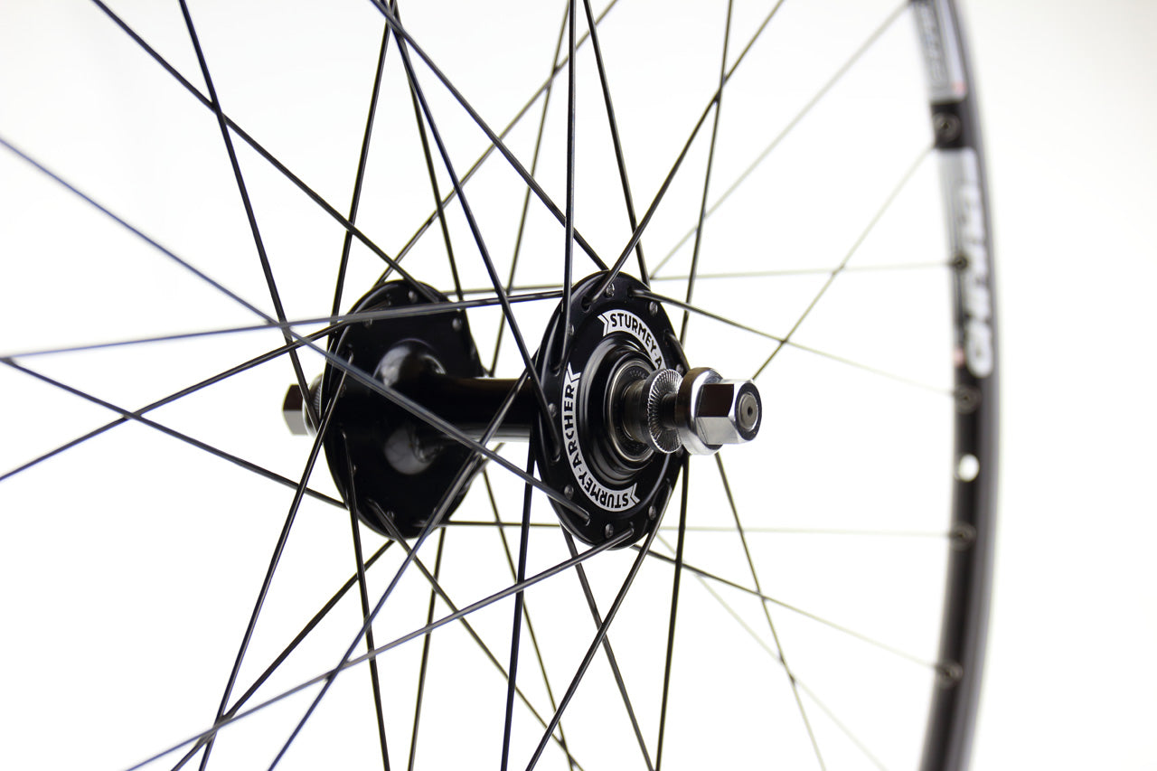 Sturmey Archer black - front wheel