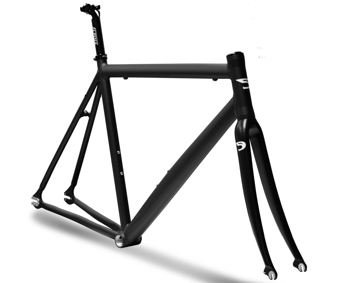 Dolan Frame Dolan - FXE Aluminium Fixie Frameset - Black Matt – Löwenzahn Bikes